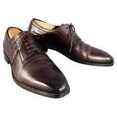 DIOR HOMME Taille 10 Chaussures à lacets Derby en cuir marron