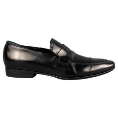 DIOR HOMME - Mocassins en cuir noir « Penny », taille 10,5