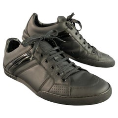 Baskets basses en cuir noir DIOR HOMME, taille 12