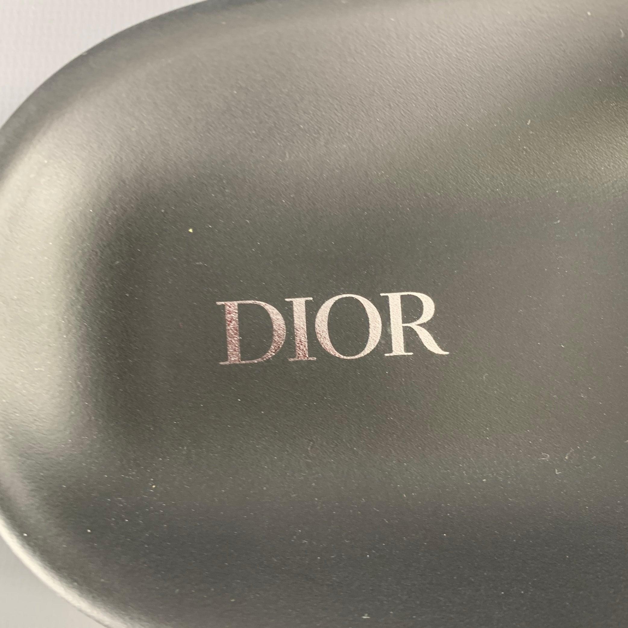 DIOR HOMME Taille 12 Navy Beige Oblique Canvas Straps Sandales 2