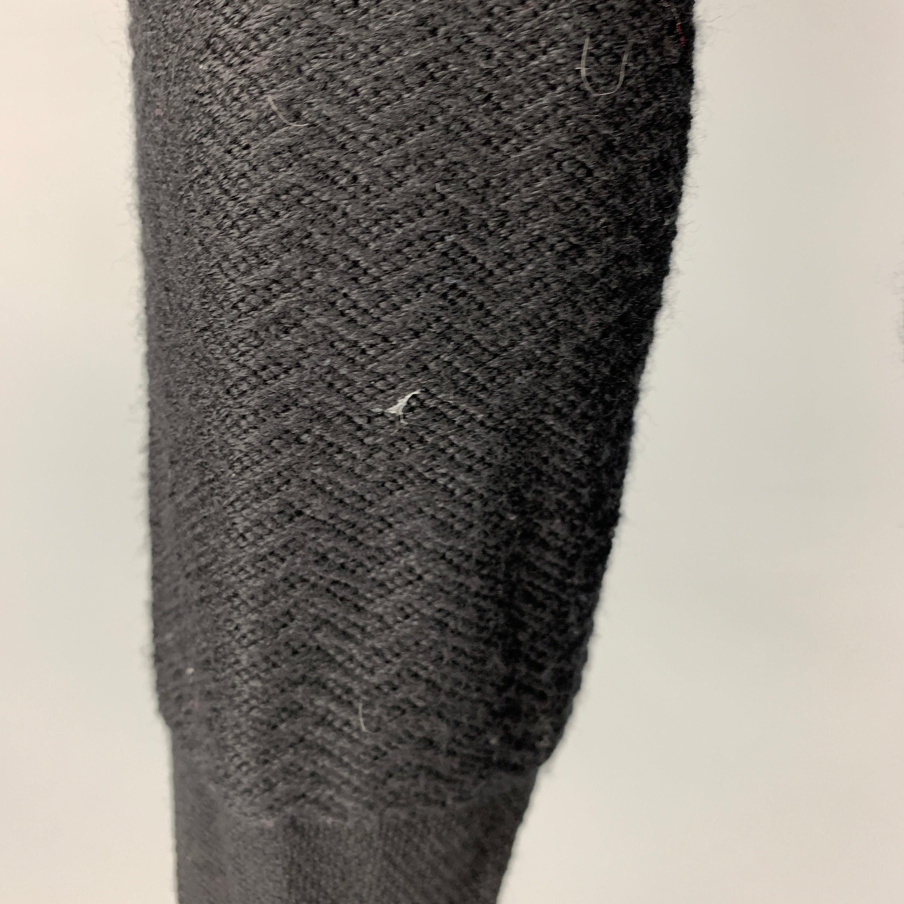 DIOR HOMME Size XS Black Knit Virgin Wool V-Neck Pullover For Sale 1