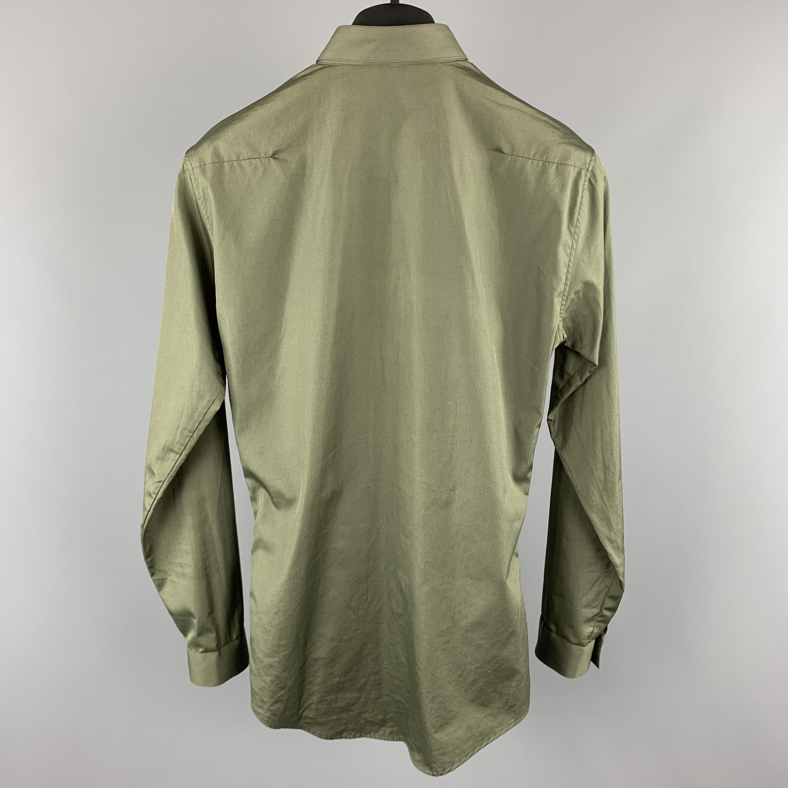 olive green dior shirt
