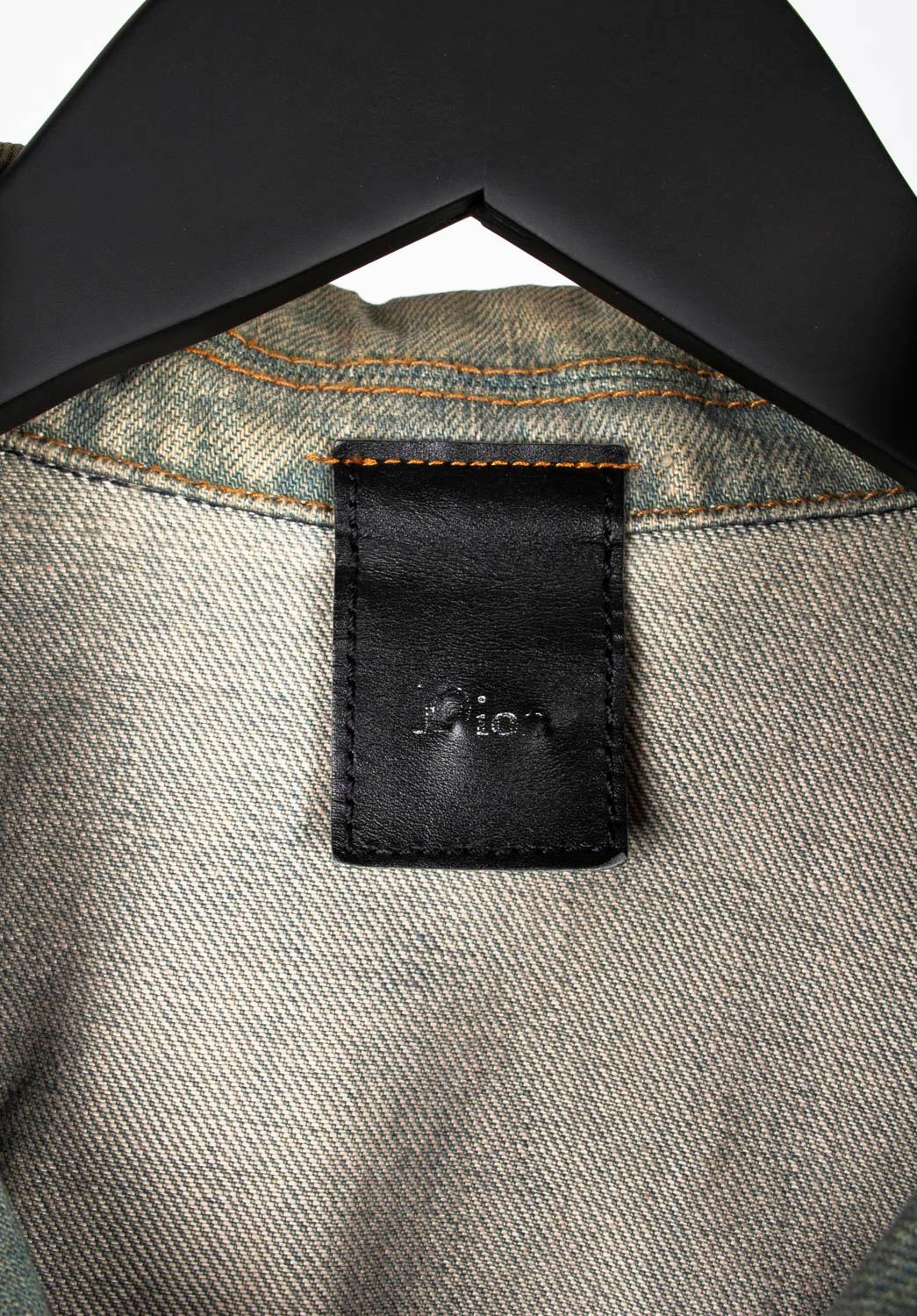 Dior Homme SS04 Chaqueta vaquera colección Strip Hombre Chaqueta Talla 54/Slim Grande 1
