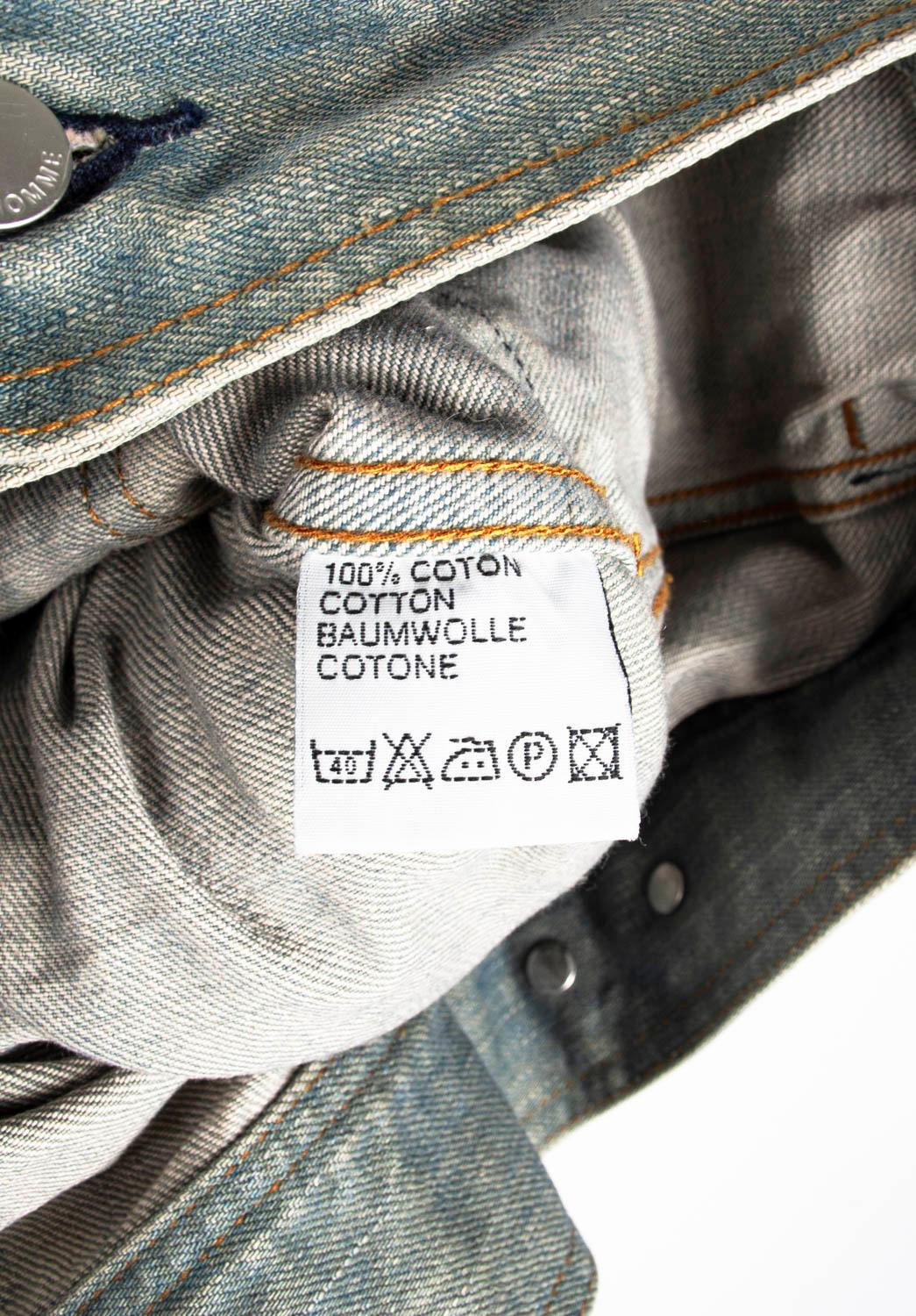 Dior Homme SS04 Chaqueta vaquera colección Strip Hombre Chaqueta Talla 54/Slim Grande 2