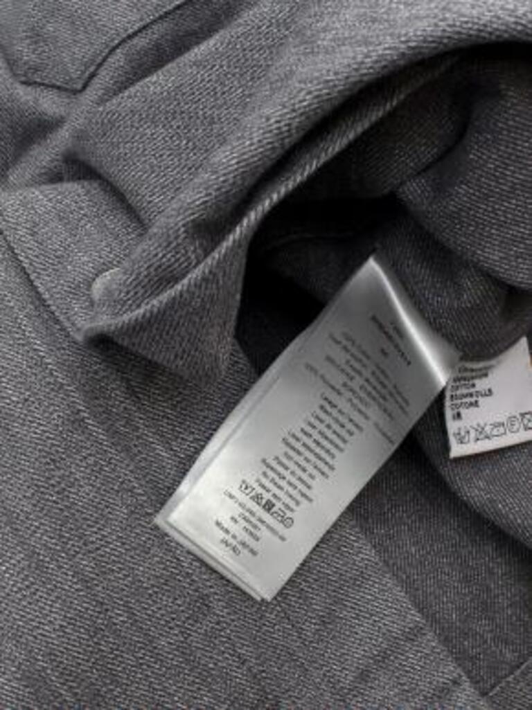 Dior Homme Star Embroidered Grey Denim Jacket For Sale 5