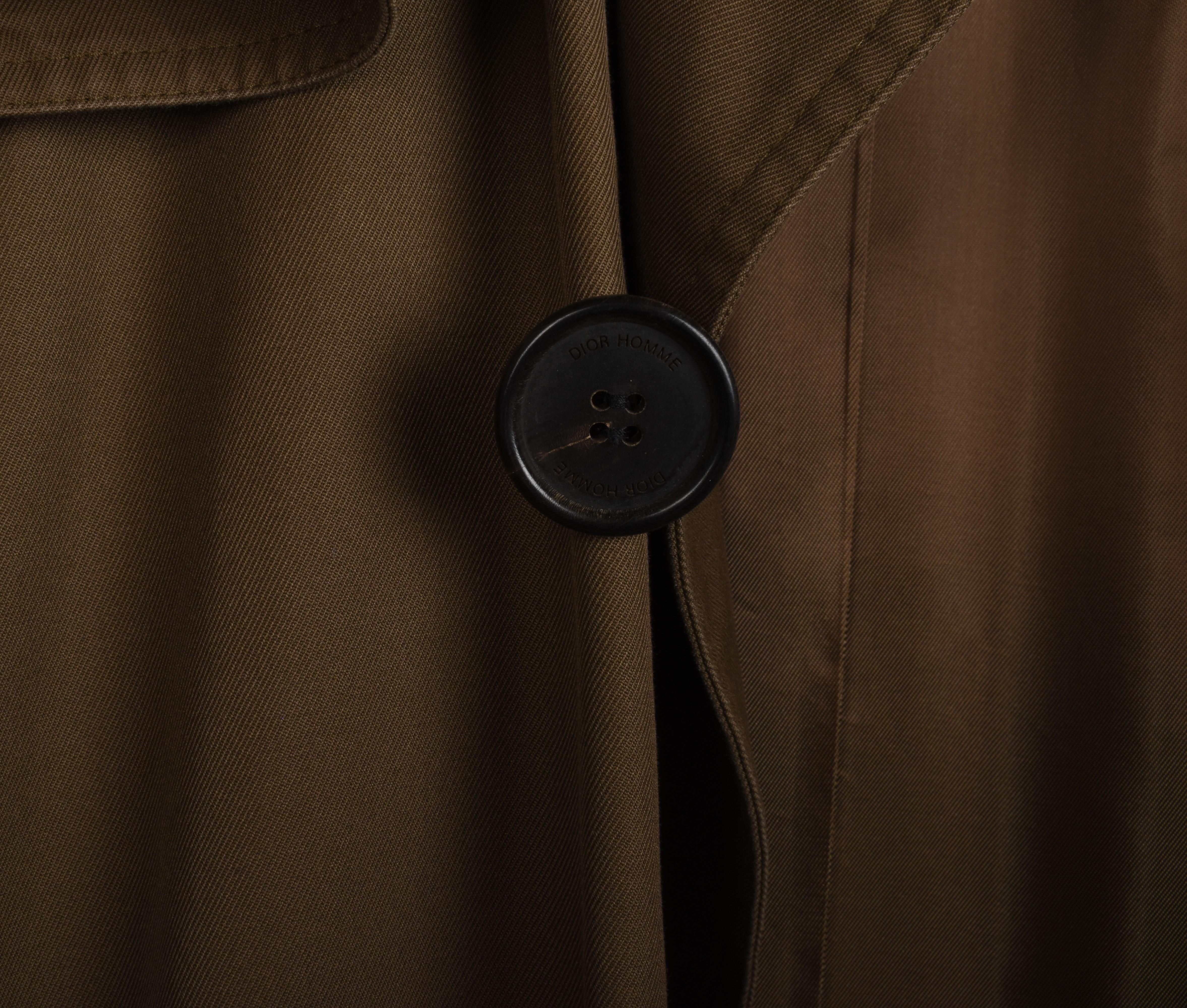 Dior Homme Trench by Hedi Slimane Uomo Cappotto Taglia IT46/M, S1370 in vendita 6