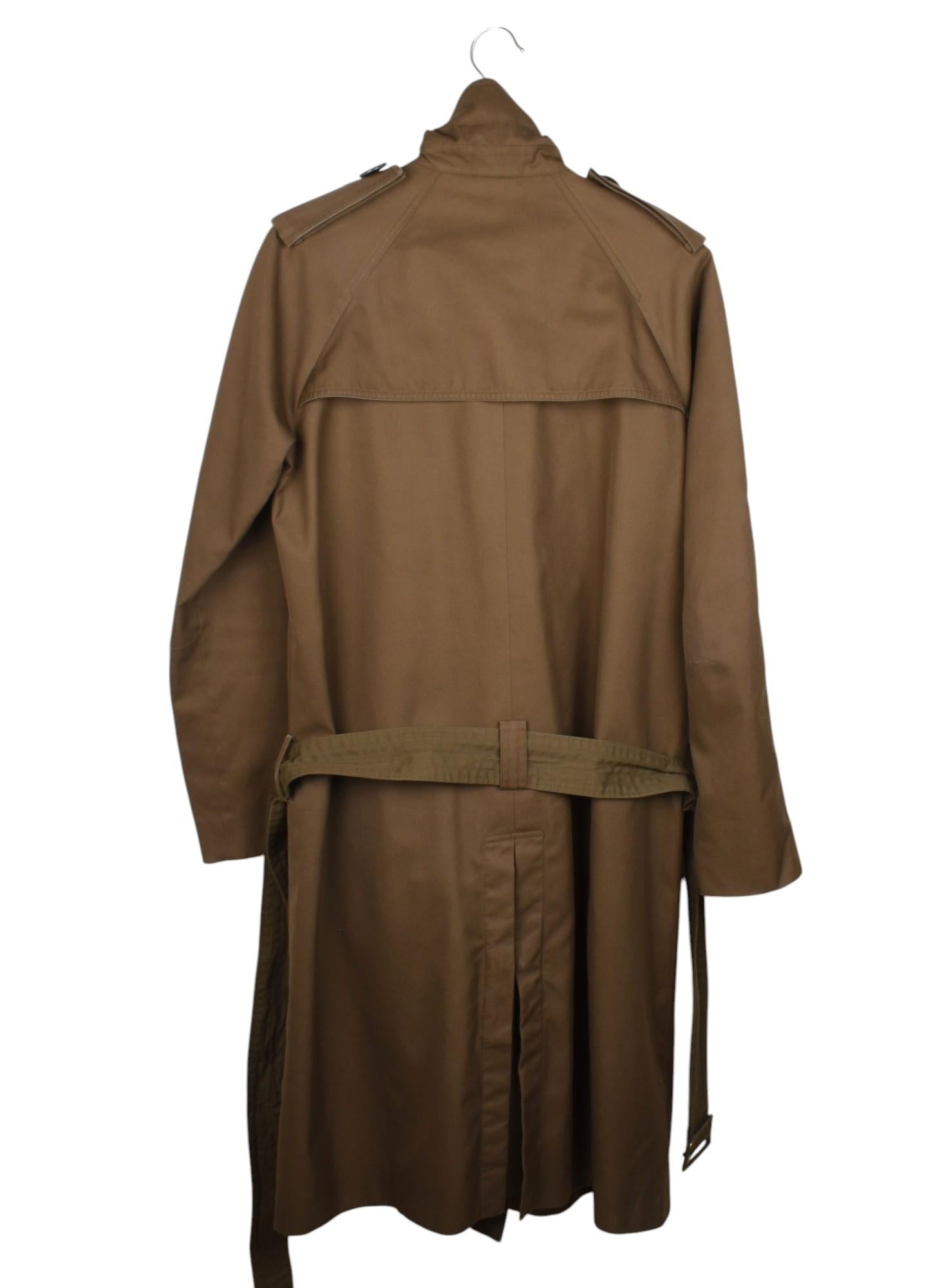 Dior Homme Trench by Hedi Slimane Uomo Cappotto Taglia IT46/M, S1370 in vendita 2