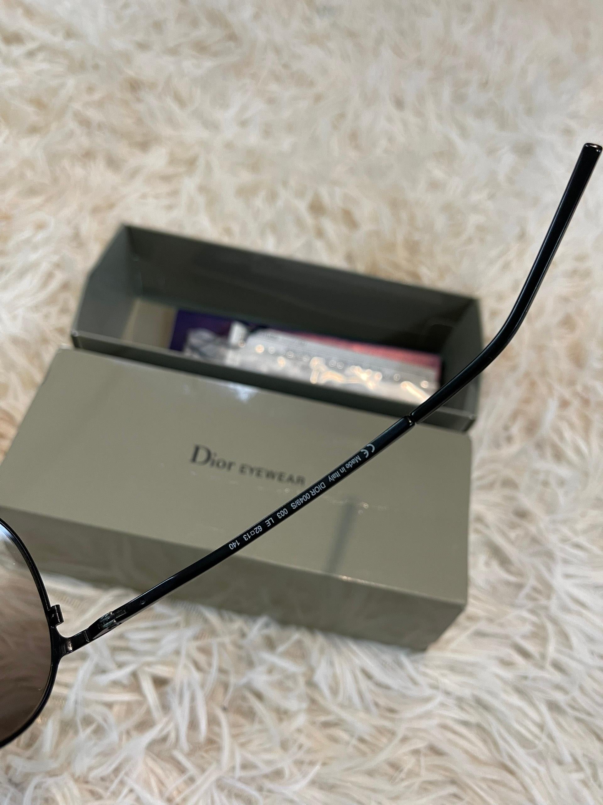 Dior HOMME Unisex Aviator Sunglasses in Brown In New Condition In Seattle, WA
