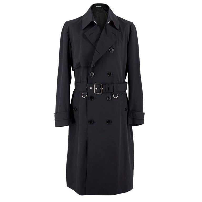 Dior Homme Virgin Wool Black Trench Coat UK 40 For Sale at 1stDibs | dior  homme trench coat, black dior trench coat, dior black trench coat