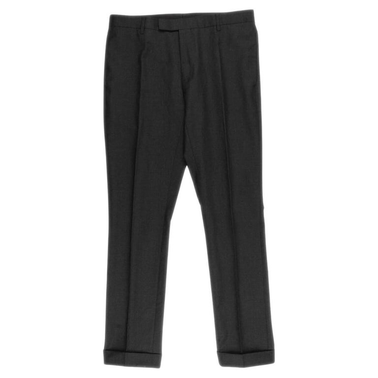 Dior Homme Virgin Wool Men Pants Size 50IT (M) For Sale at 1stDibs