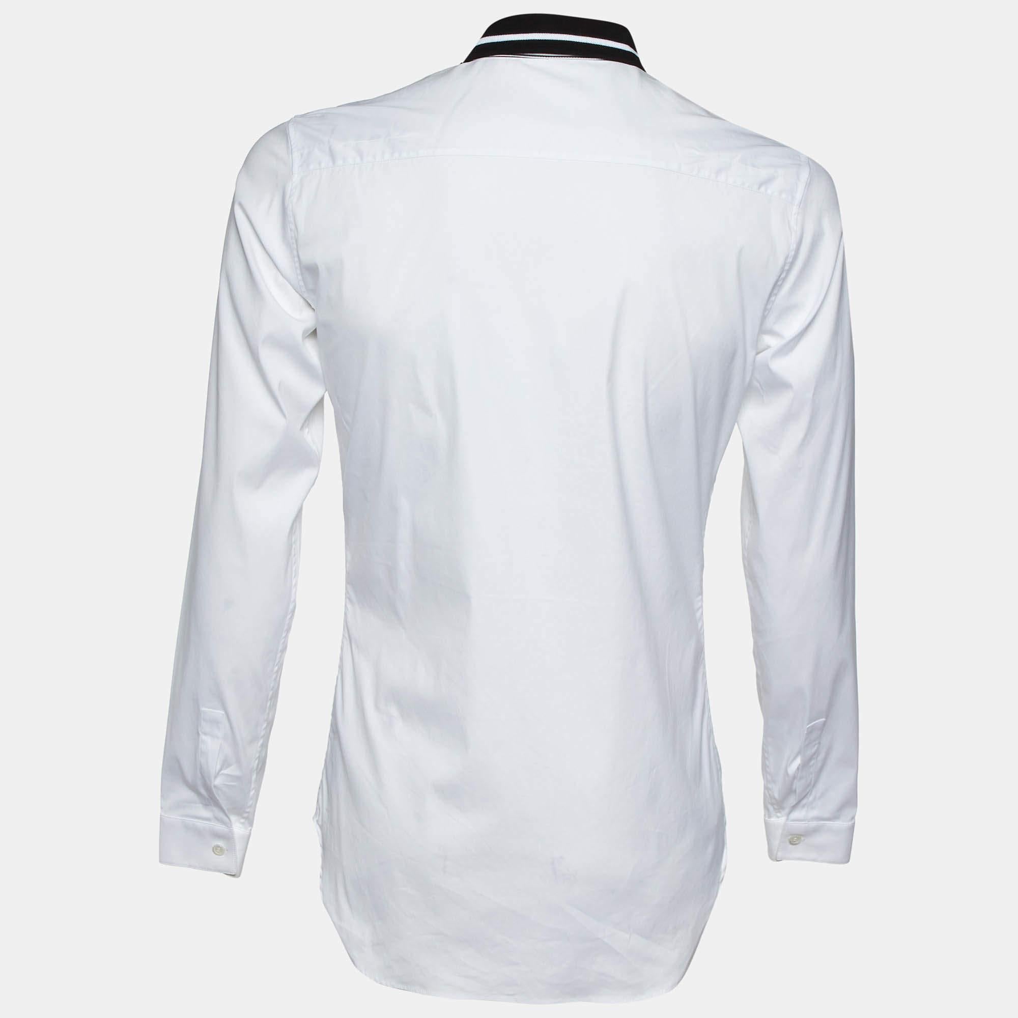 Shirts are an indispensable part of a wardrobe  so this brand brings you a creation that is both versatile and stylish. It has been tailored from quality material in a versatile shade. The shirt is detailed with signature elements and a comfortable