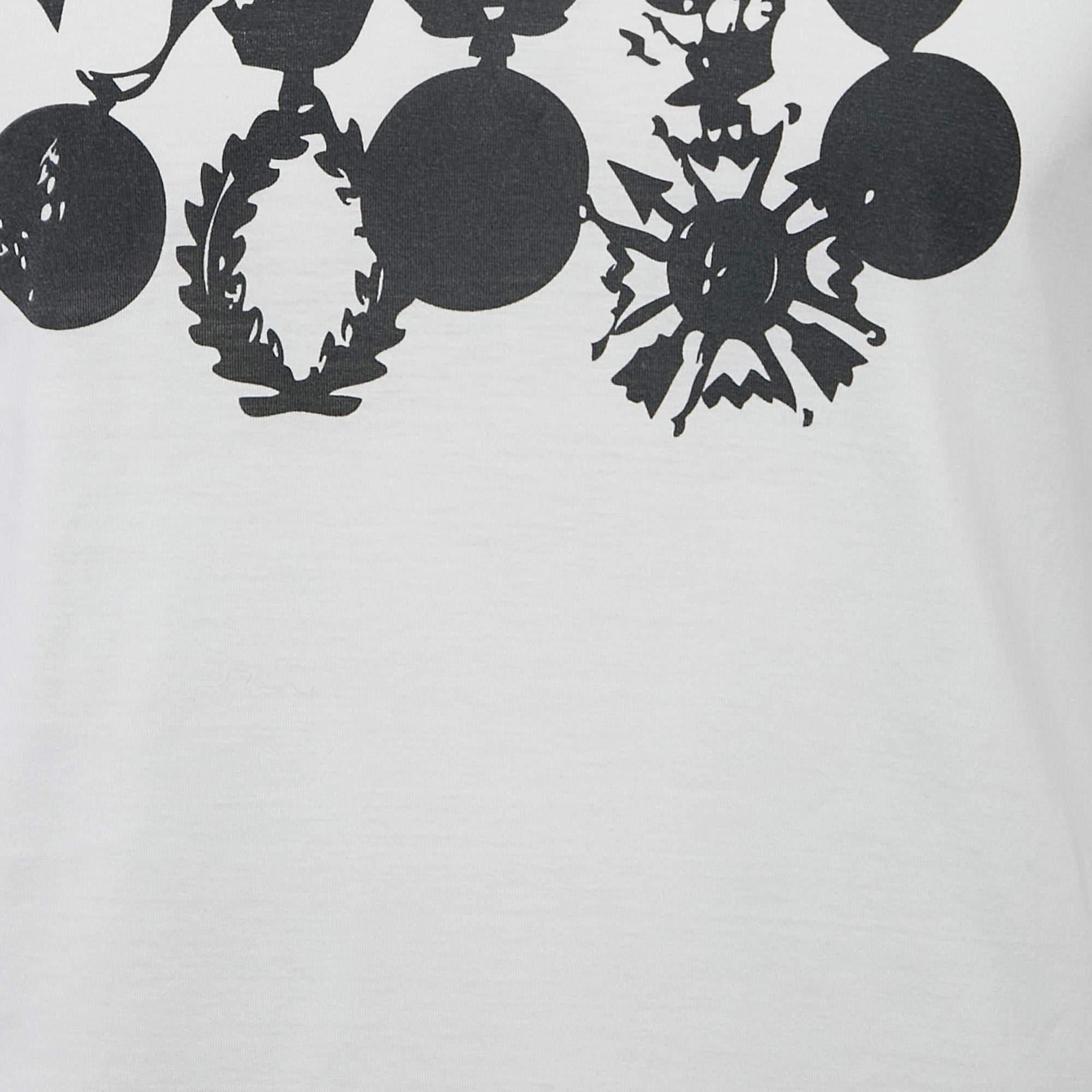 Gris Dior HoMme T-shirt en jersey imprimé blanc XS