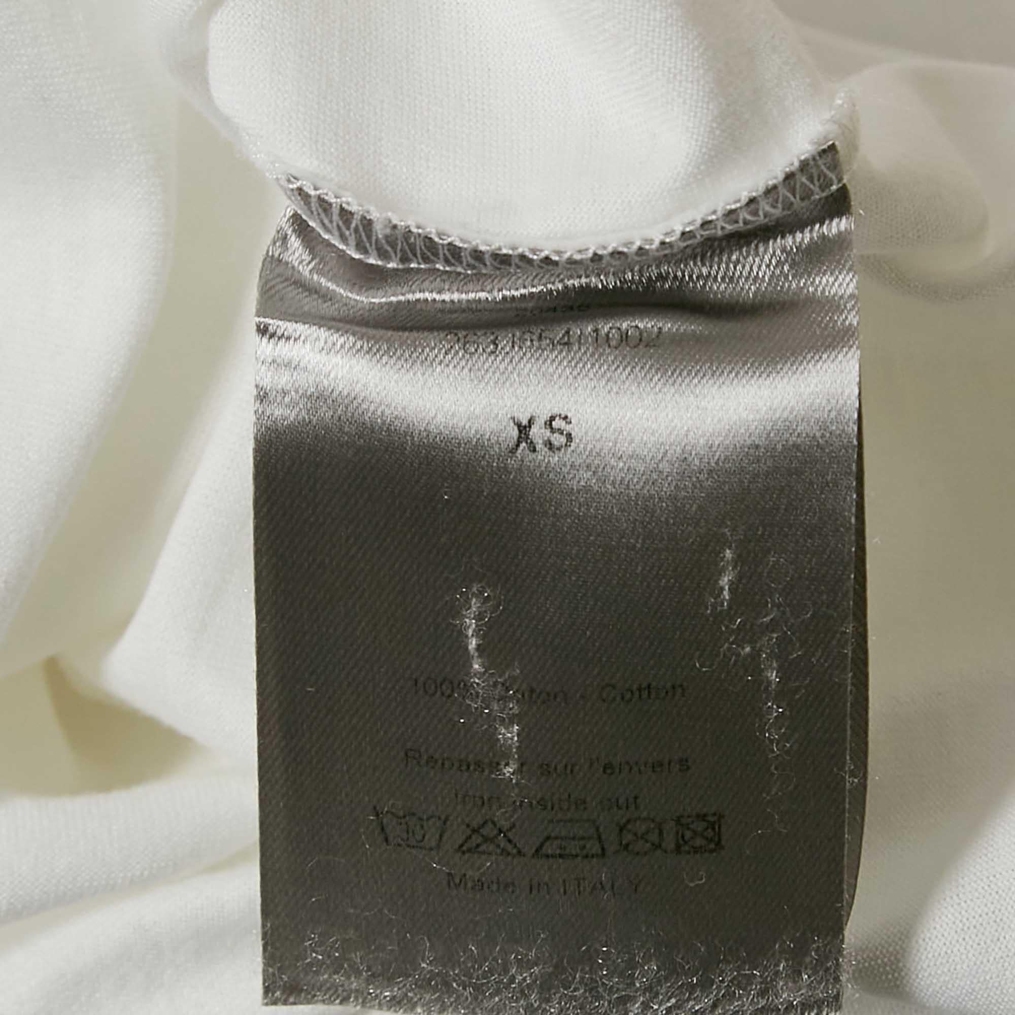  Dior HoMme T-shirt en jersey imprimé blanc XS Pour hommes 