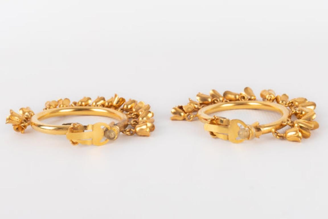 Dior Hoop Clip-on Earrings, 1990s In Excellent Condition For Sale In SAINT-OUEN-SUR-SEINE, FR