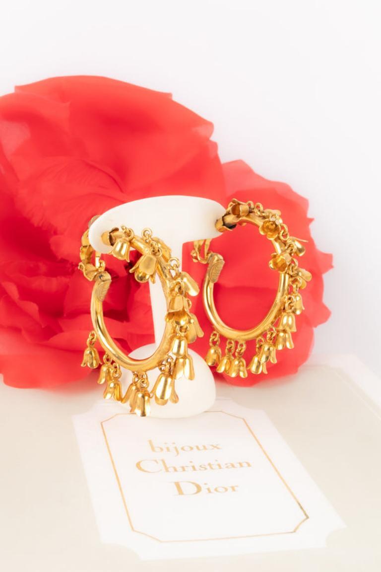 Dior Hoop Clip-on Earrings, 1990s For Sale 4