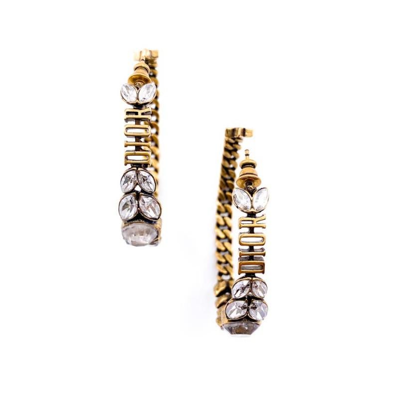 dior hoops earrings
