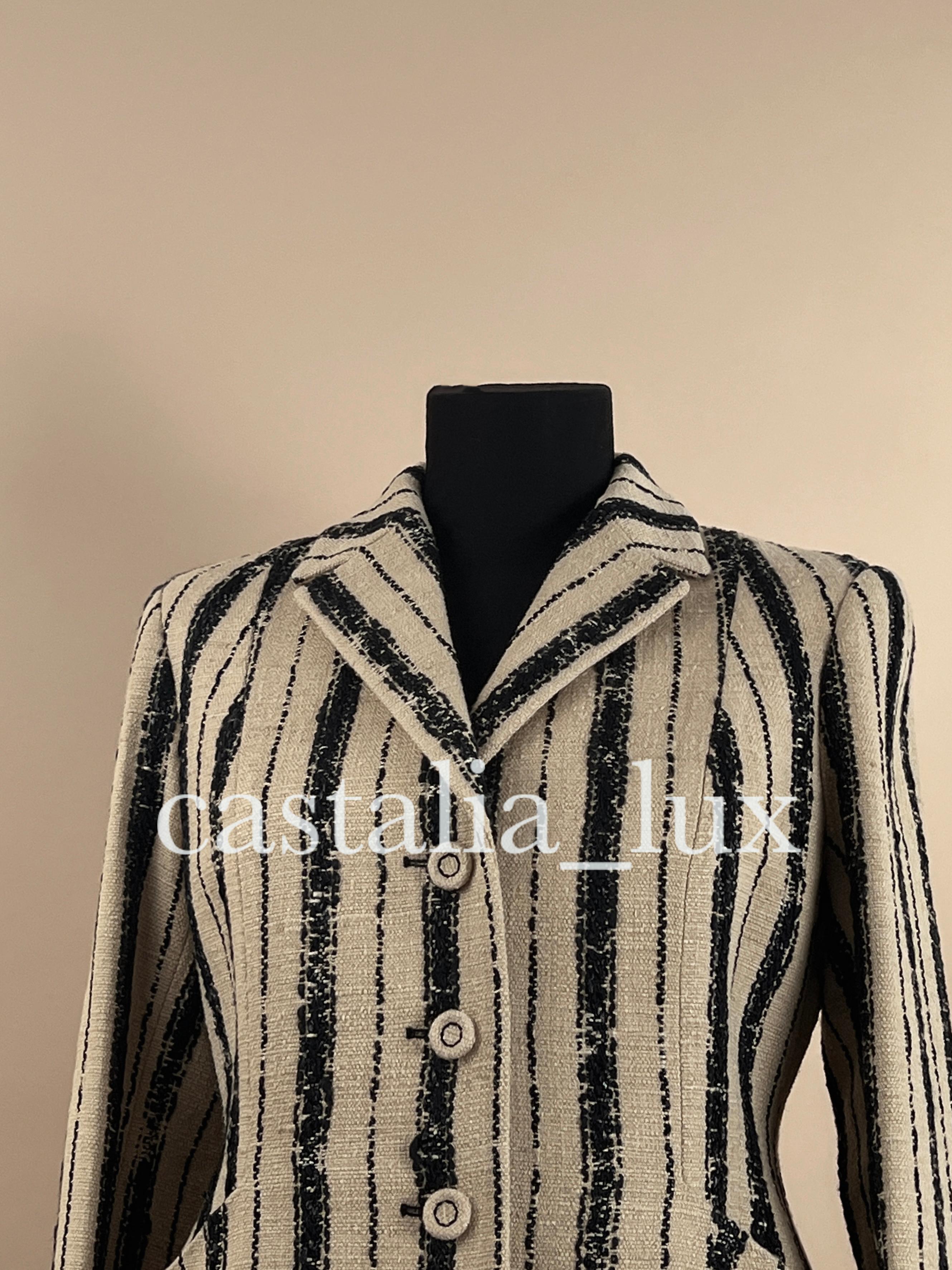 Dior Iconic Bar 35 Montaigne Silk Tweed Jacket For Sale 7