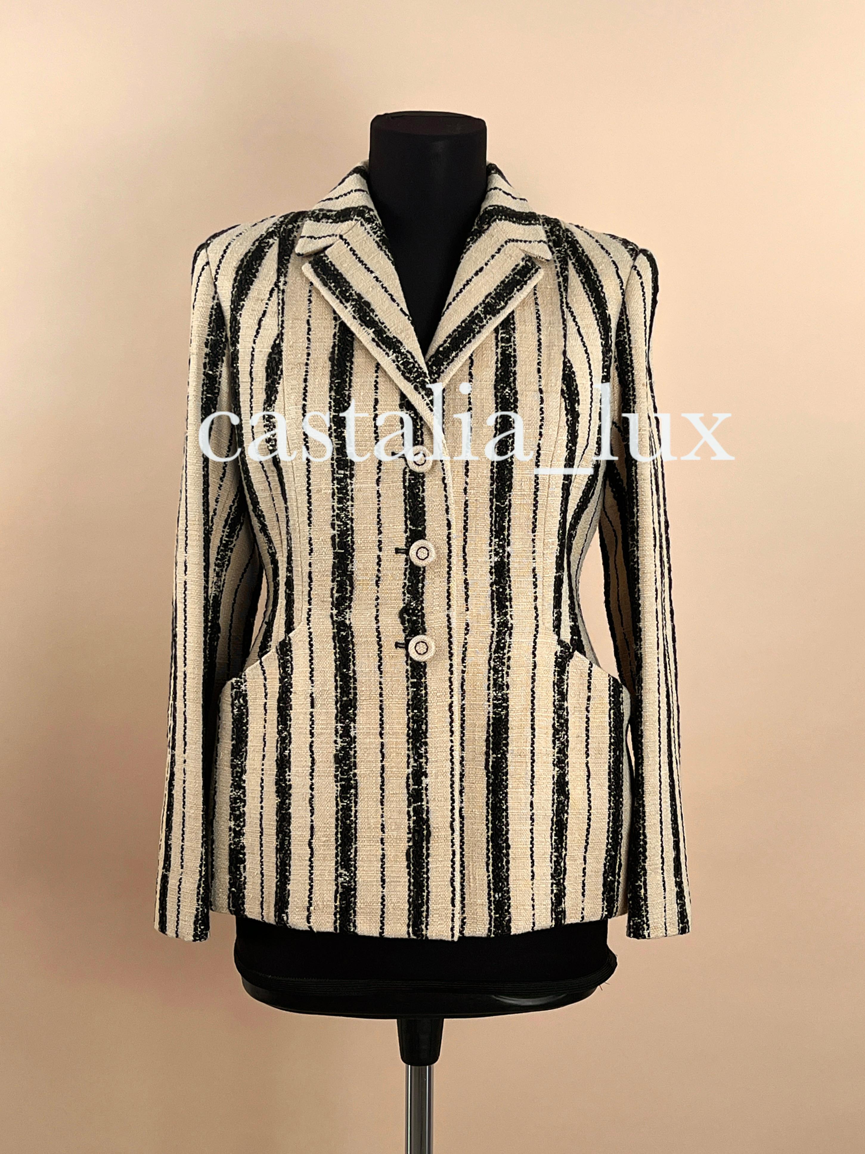 Women's Dior Iconic Bar 35 Montaigne Silk Tweed Jacket For Sale