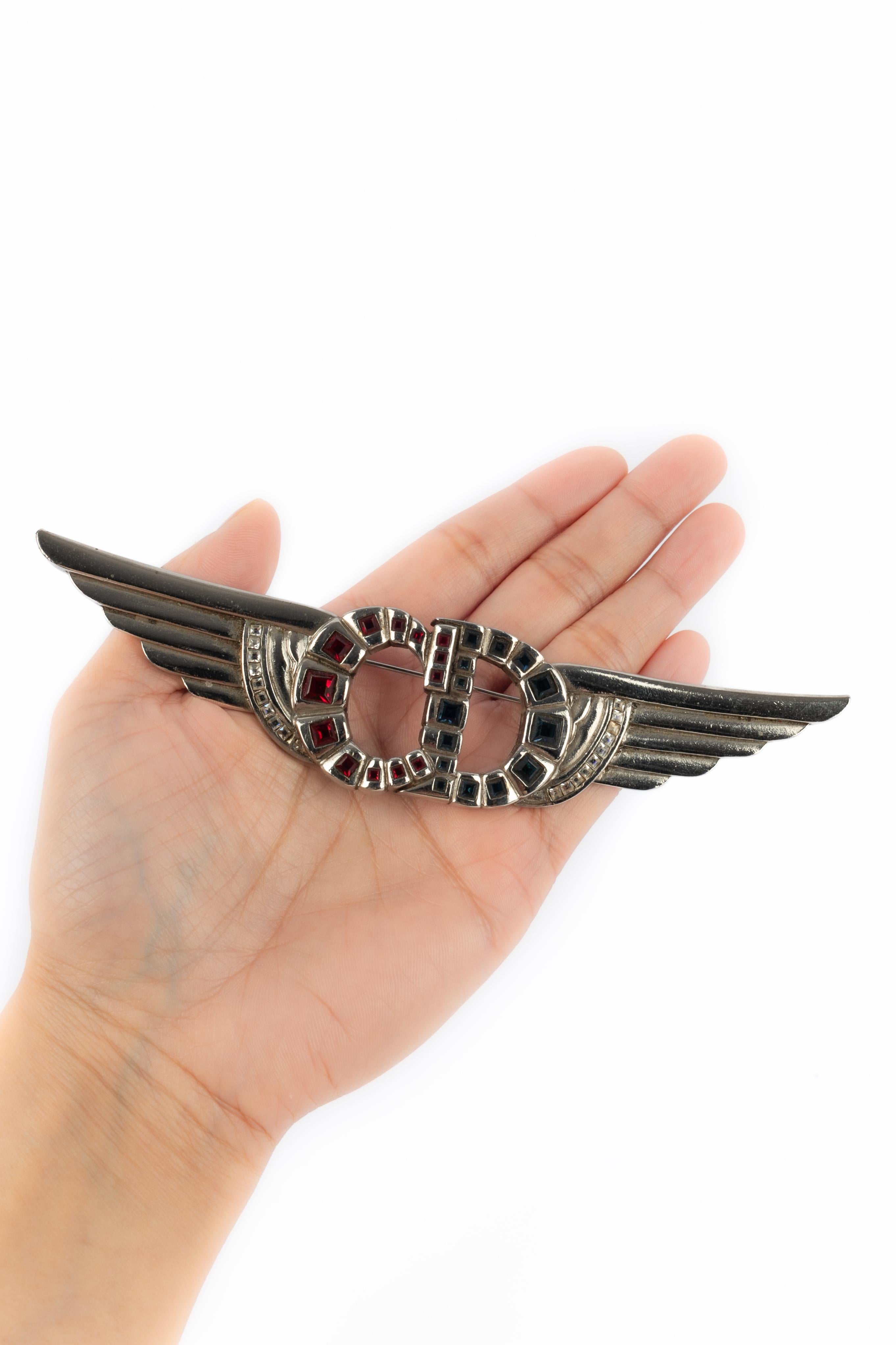Dior 'insignia' brooch For Sale 3