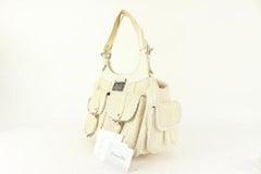 Dior Ivory Monogram Trotter Twin Pocket Saddle Shoulder Bag 104da48