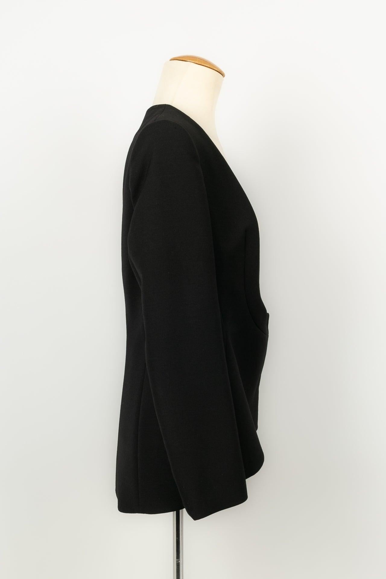 Veste Dior en laine noire Excellent état - En vente à SAINT-OUEN-SUR-SEINE, FR