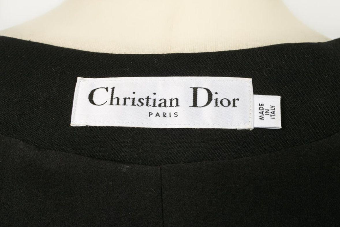 Dior Jacket in Black Wool For Sale 5
