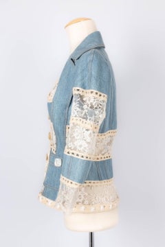 Dior Jacket in Blue Denim and Lace, 2005