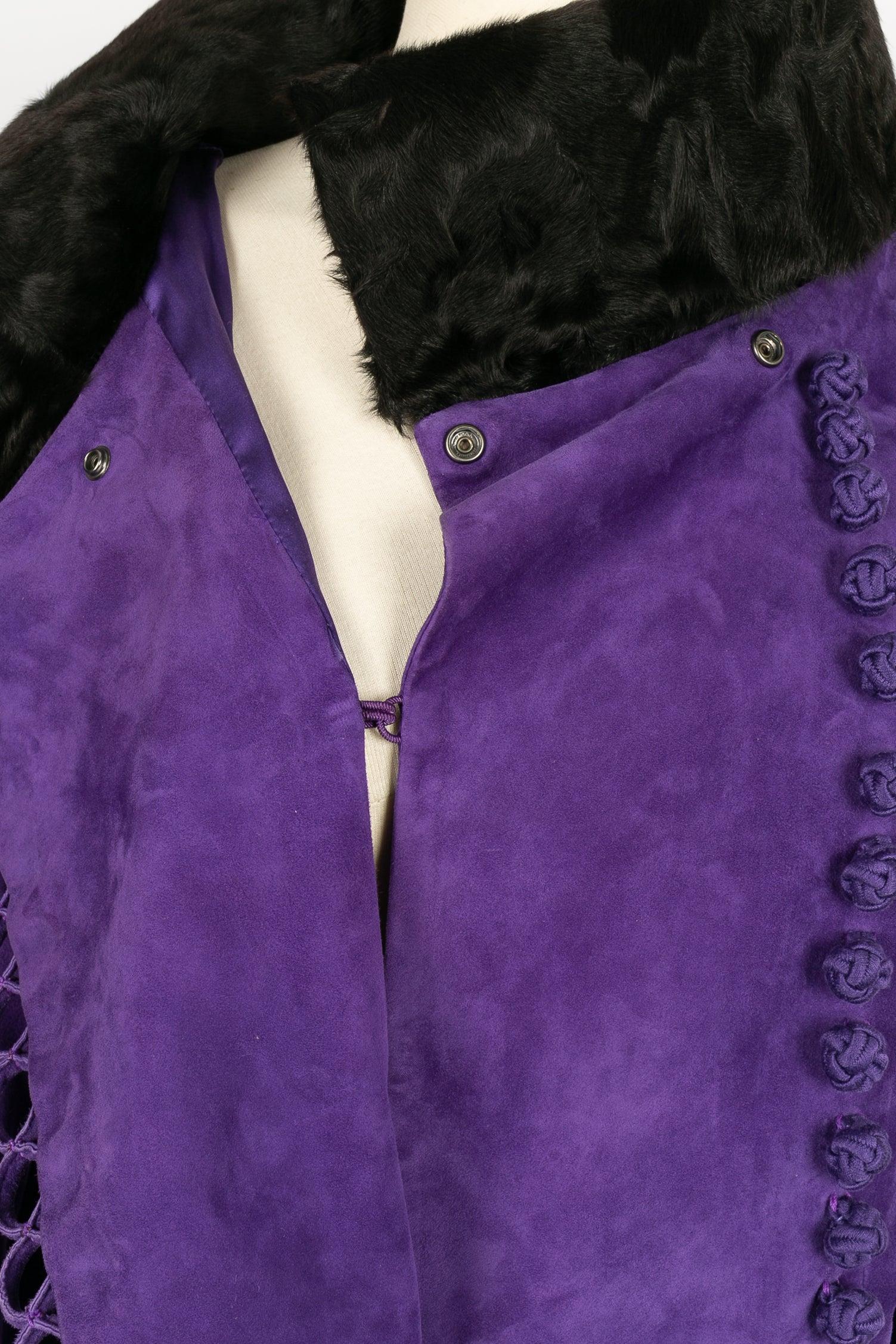 Dior Jacket in Lambskin and Astrakhan Collar, 2009 For Sale 3