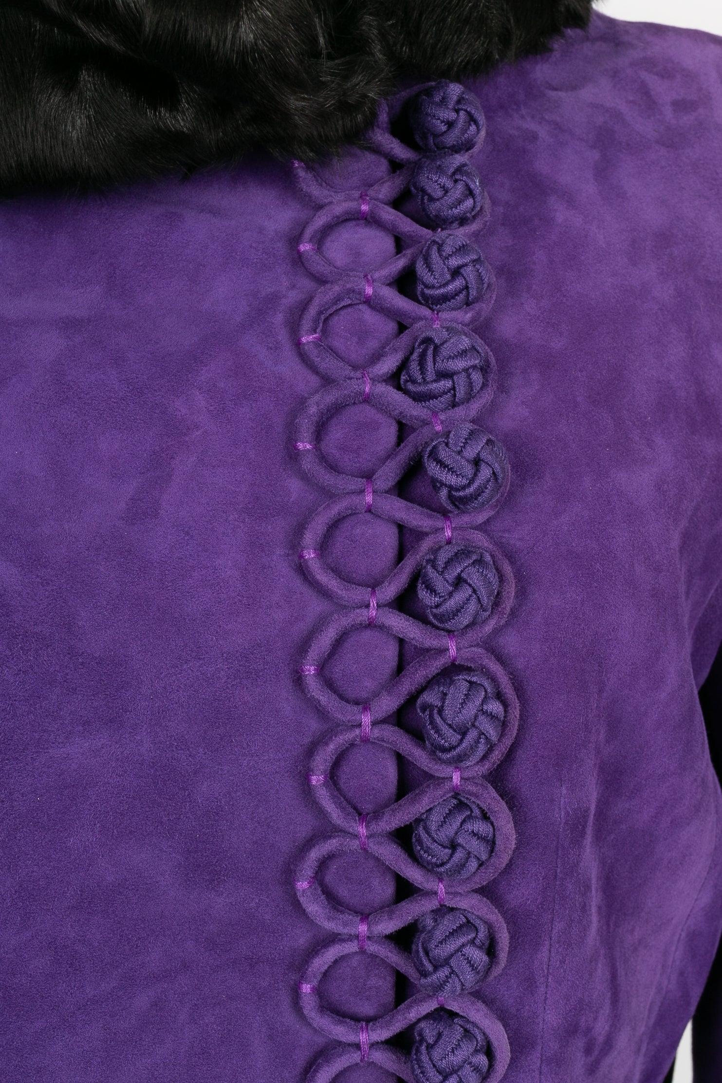 Dior Jacket in Lambskin and Astrakhan Collar, 2009 For Sale 4
