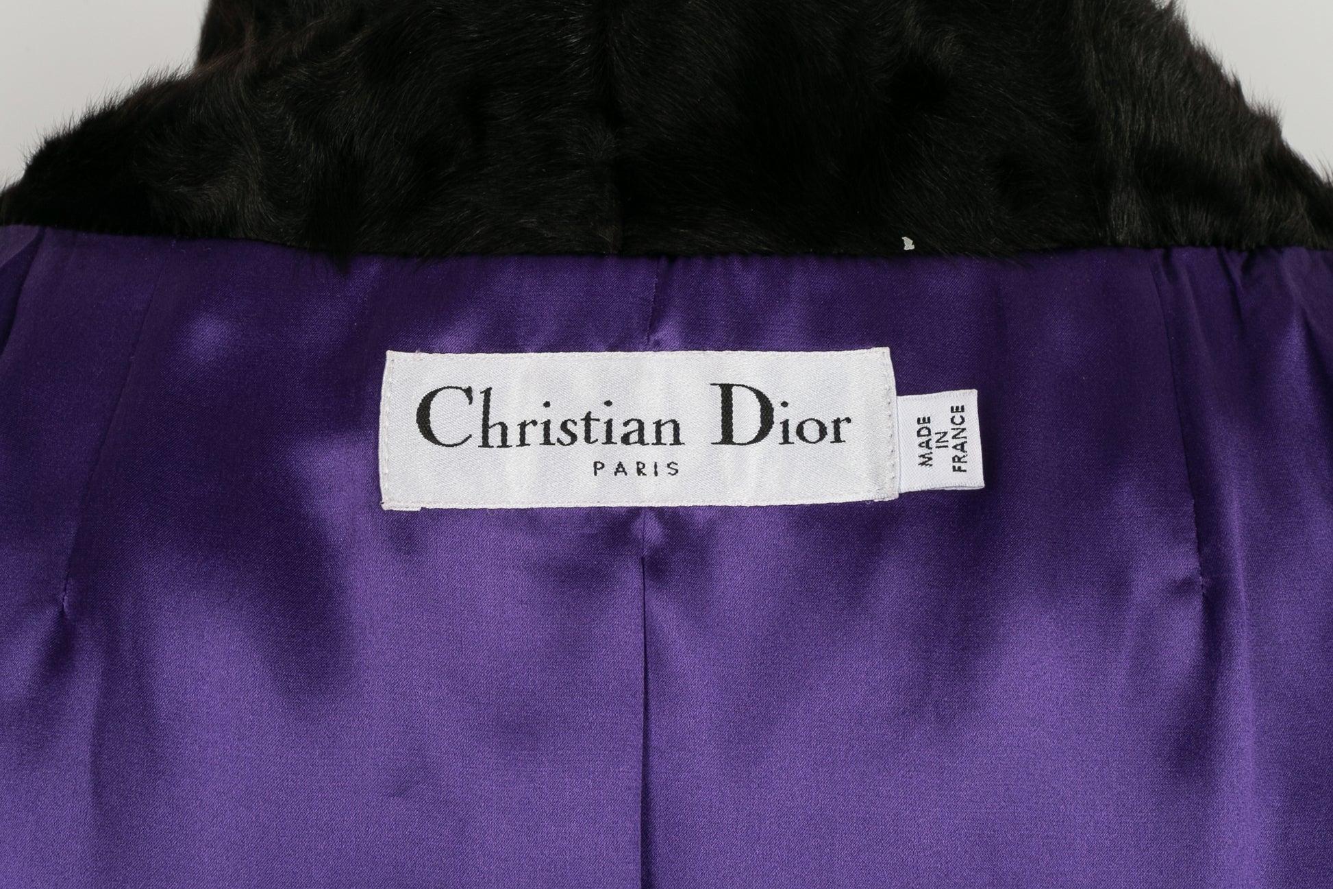 Dior Jacket in Lambskin and Astrakhan Collar, 2009 For Sale 6