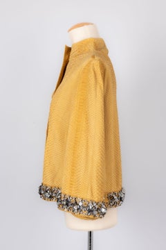 Veste Dior en python poli jaune mat, 2008