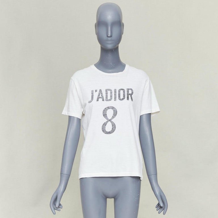DIOR J'Adior 8 off white linen grey printed logo CD bee logo