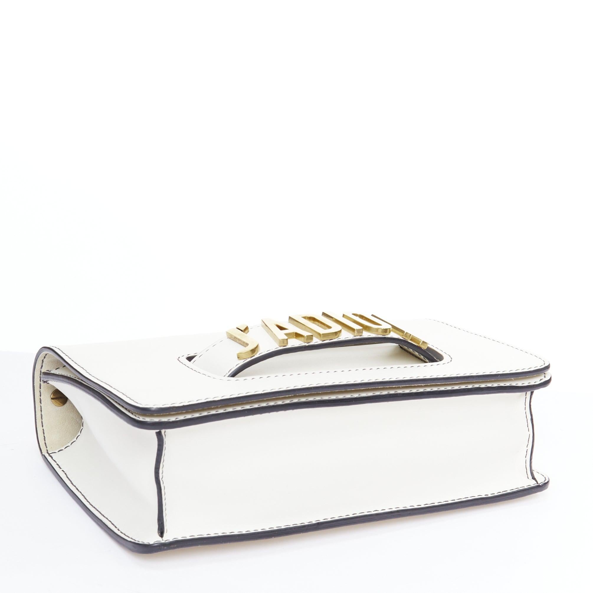 DIOR J'Adior Medium white leather gold letter chain flap crossbody bag For Sale 1