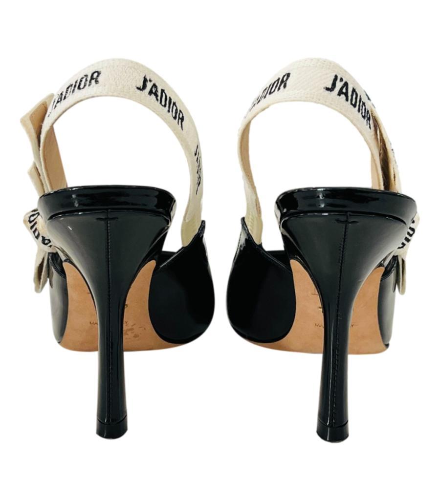 Women's Dior J'Adior Patent Leather Slingback Pumps
