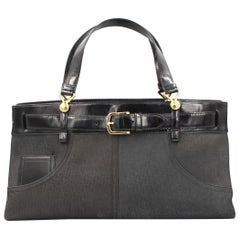 Dior Jeans tote handbag in leather