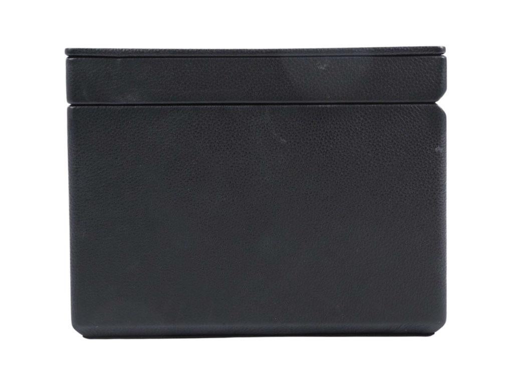 Dior Jewellery Box Navy Blue Leather For Sale 3