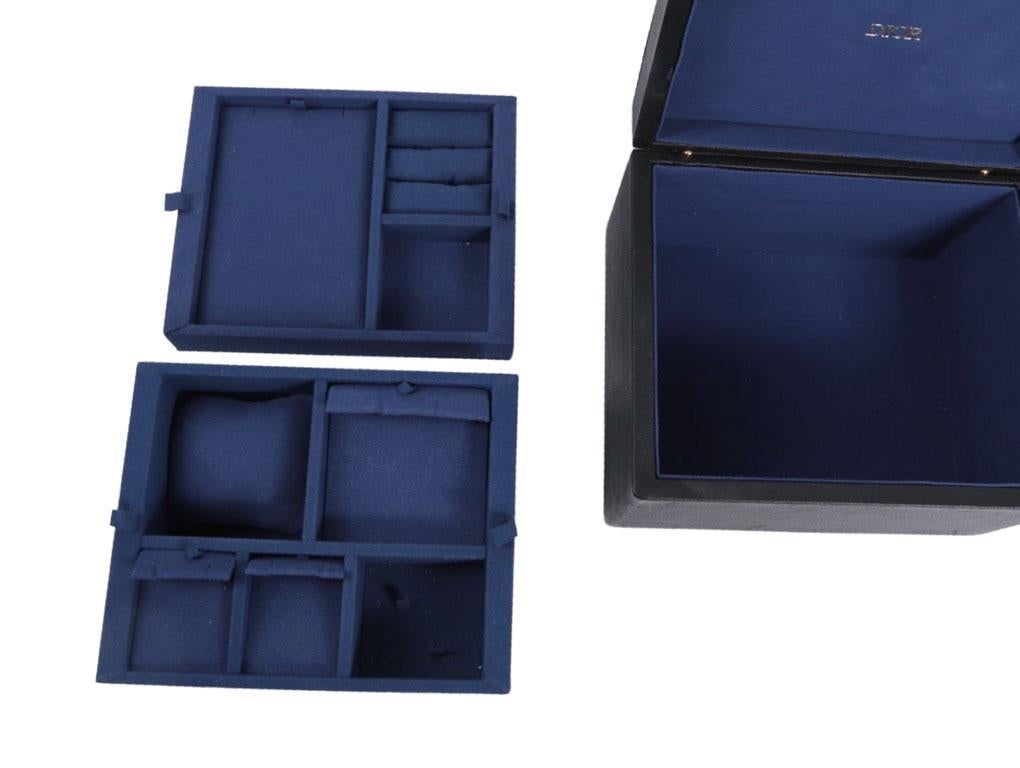 navy blue jewelry box