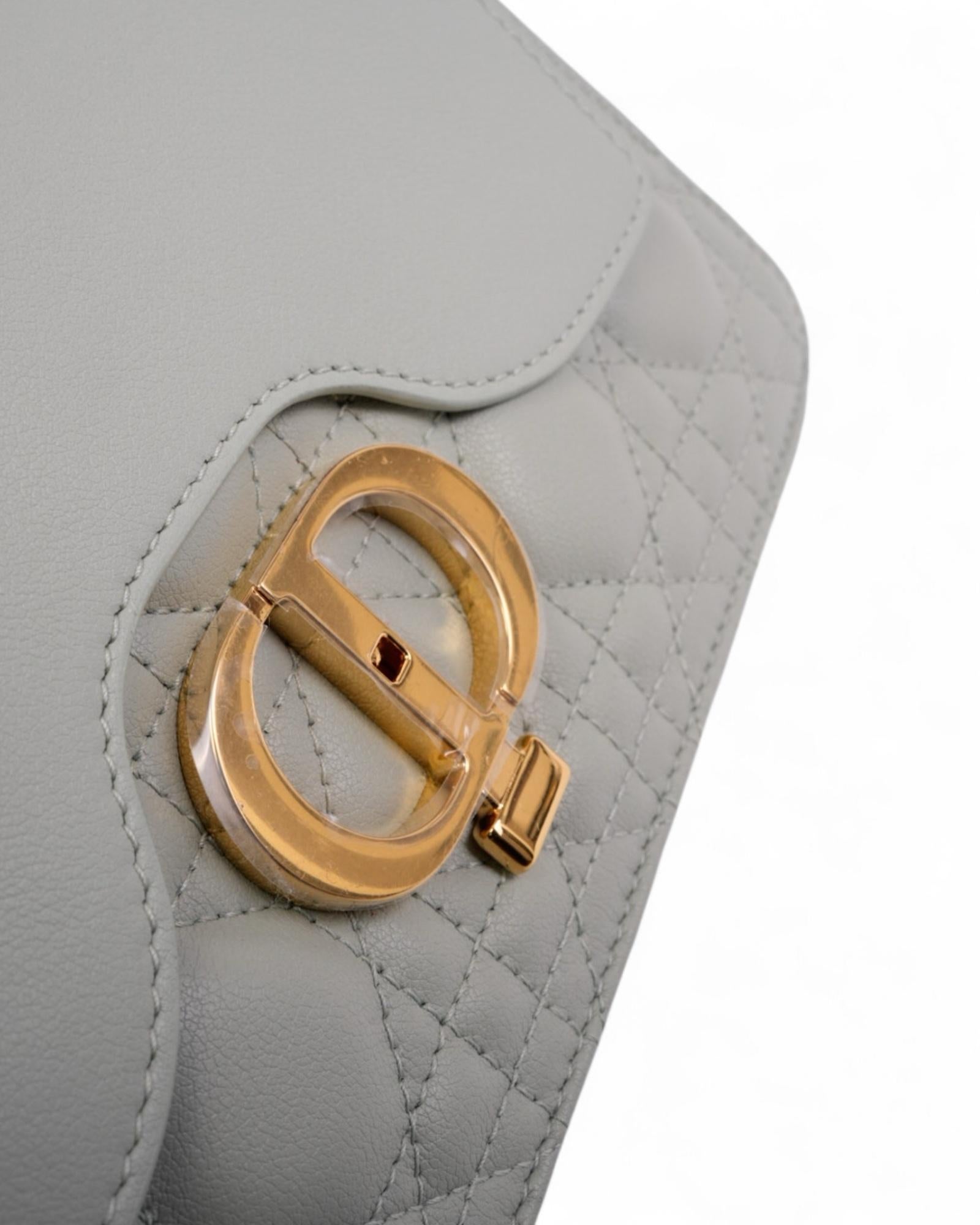 Dior Jolie Small Cannage Pistachio Green In Good Condition For Sale In Torre Del Greco, IT