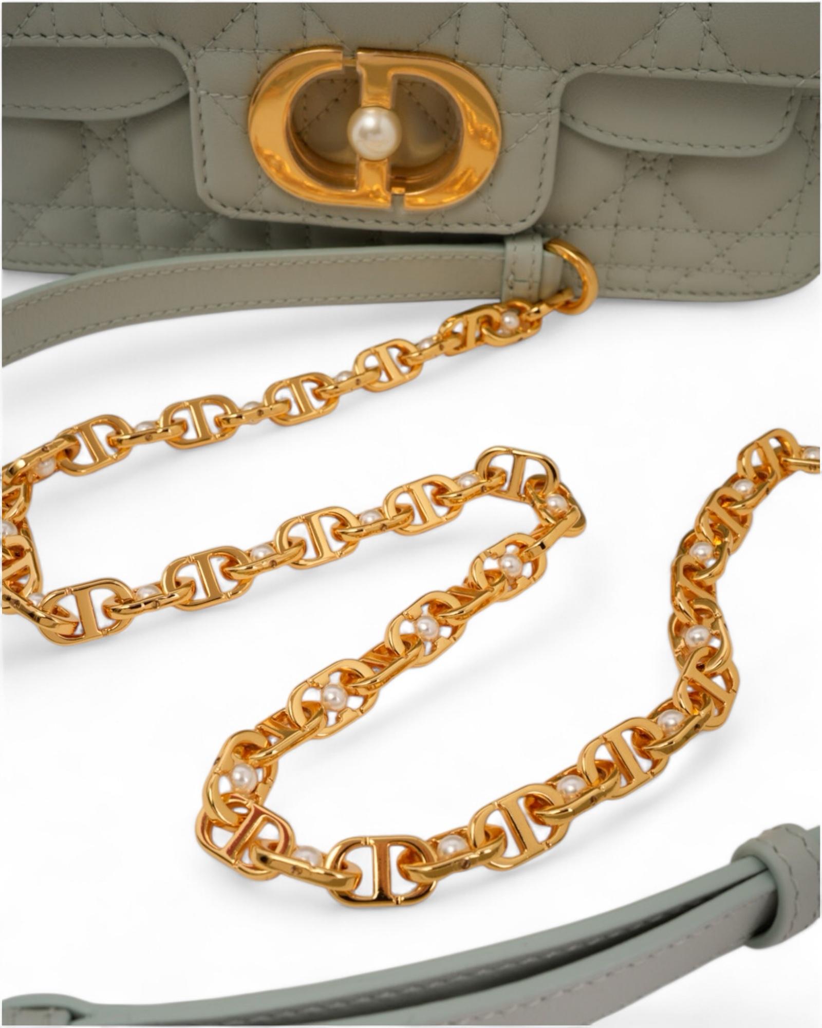 Women's Dior Jolie Small Cannage Pistachio Green For Sale