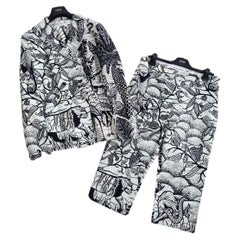 Dior Jungle Iconic Bar 30 Montaigne Jacket and Trousers Ensemble
