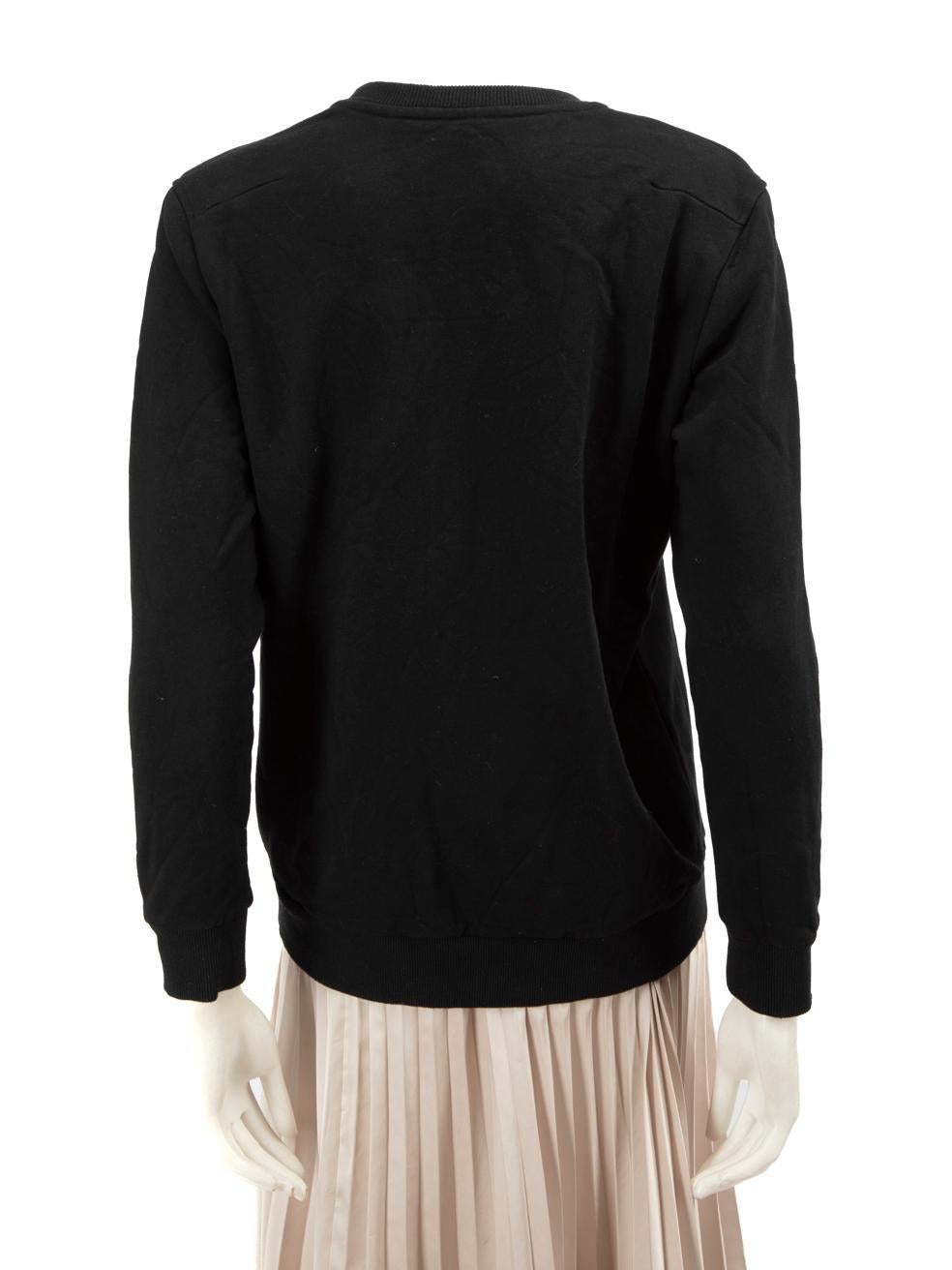 Dior KAWS x Dior Sudadera Cuello Redondo Bordado Logo Negro Talla S en Bueno Estado en London, GB