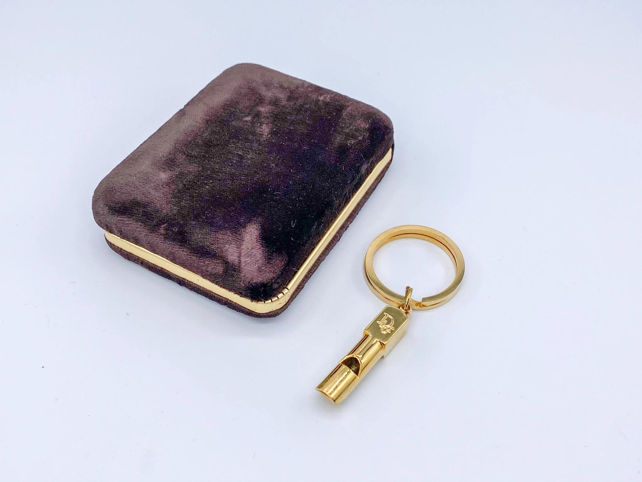 DIOR Keyring Vintage 1970s Whistle In Excellent Condition In London, GB