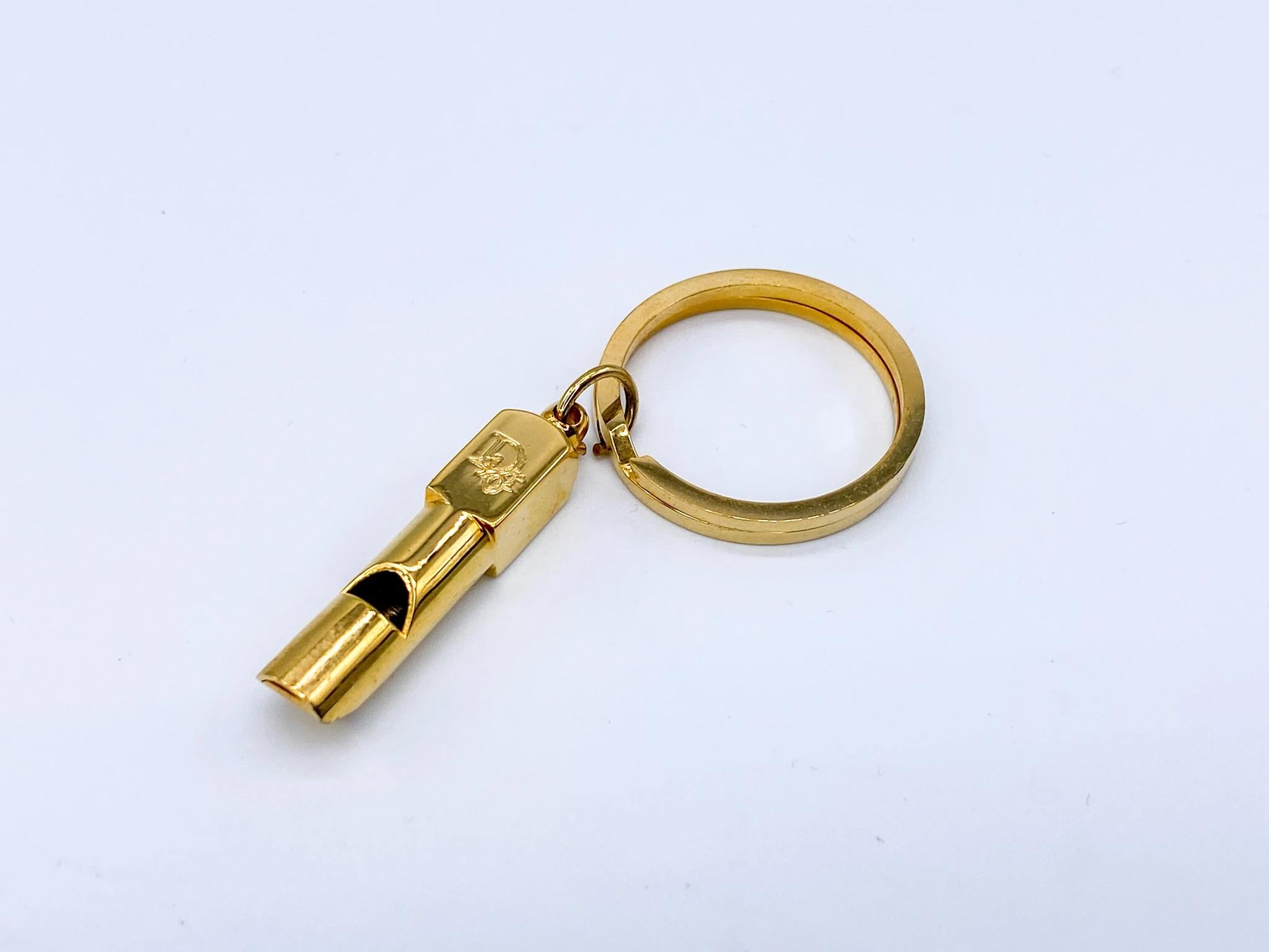 DIOR Keyring Vintage 1970s Whistle 1