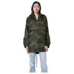 Dior Khaki Camo Fransen Anorak Größe S