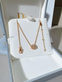 Dior La Rose Dior High Jewelry Collection, Rose Motif Full Pavé Diamond Necklace