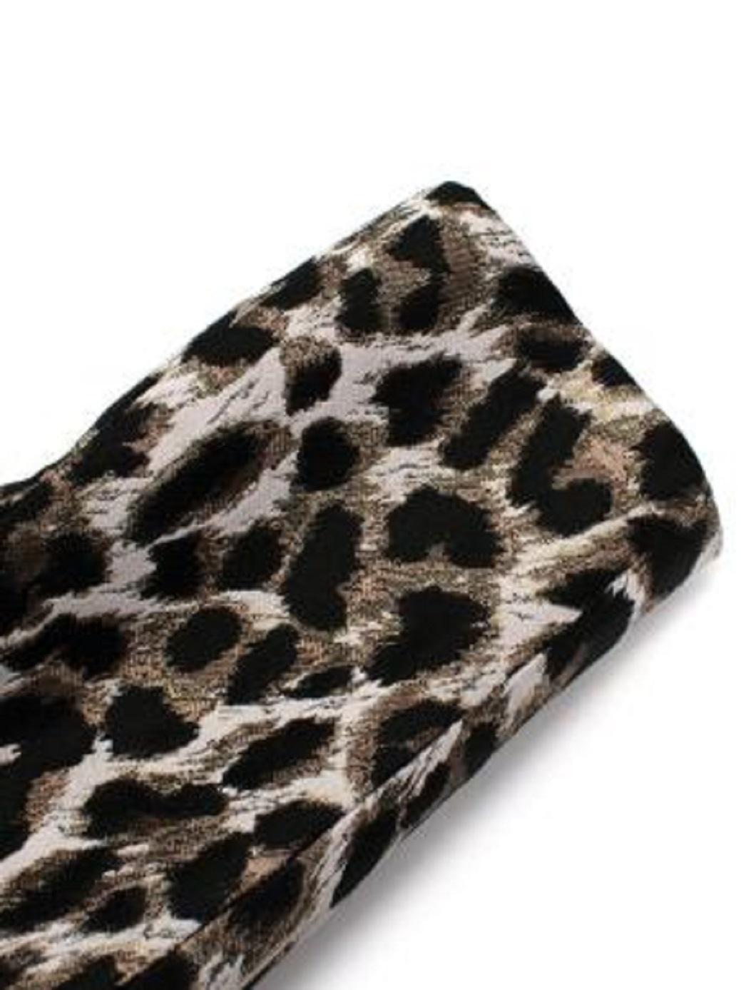 Dior Lace Collar Leopard Dress For Sale 3