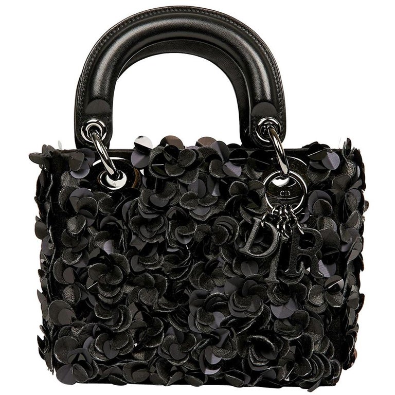Dior Lady D Black Leather Bag For Sale at 1stDibs