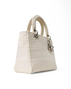 Dior Lady D-Lite Medium Cannage Cream