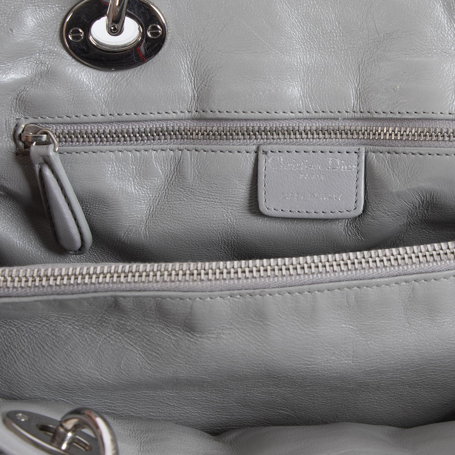 Women's Dior Lady Dior Avenue Grey Tote Bag 