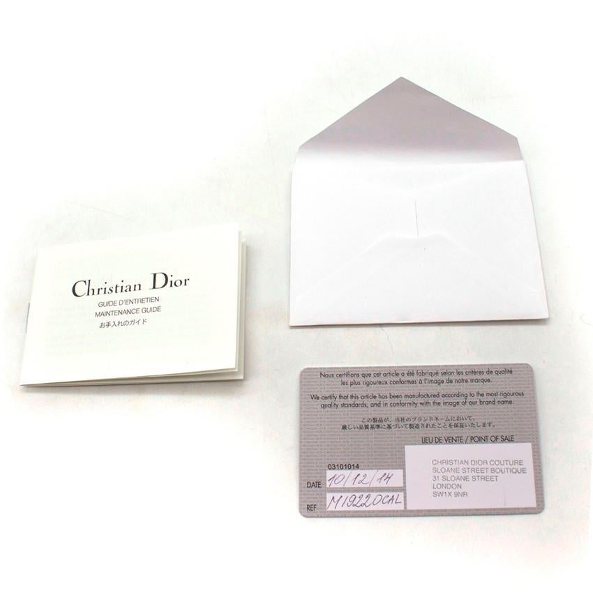 Dior Lady Dior Cannage Leather Nude Clutch In Good Condition In London, GB